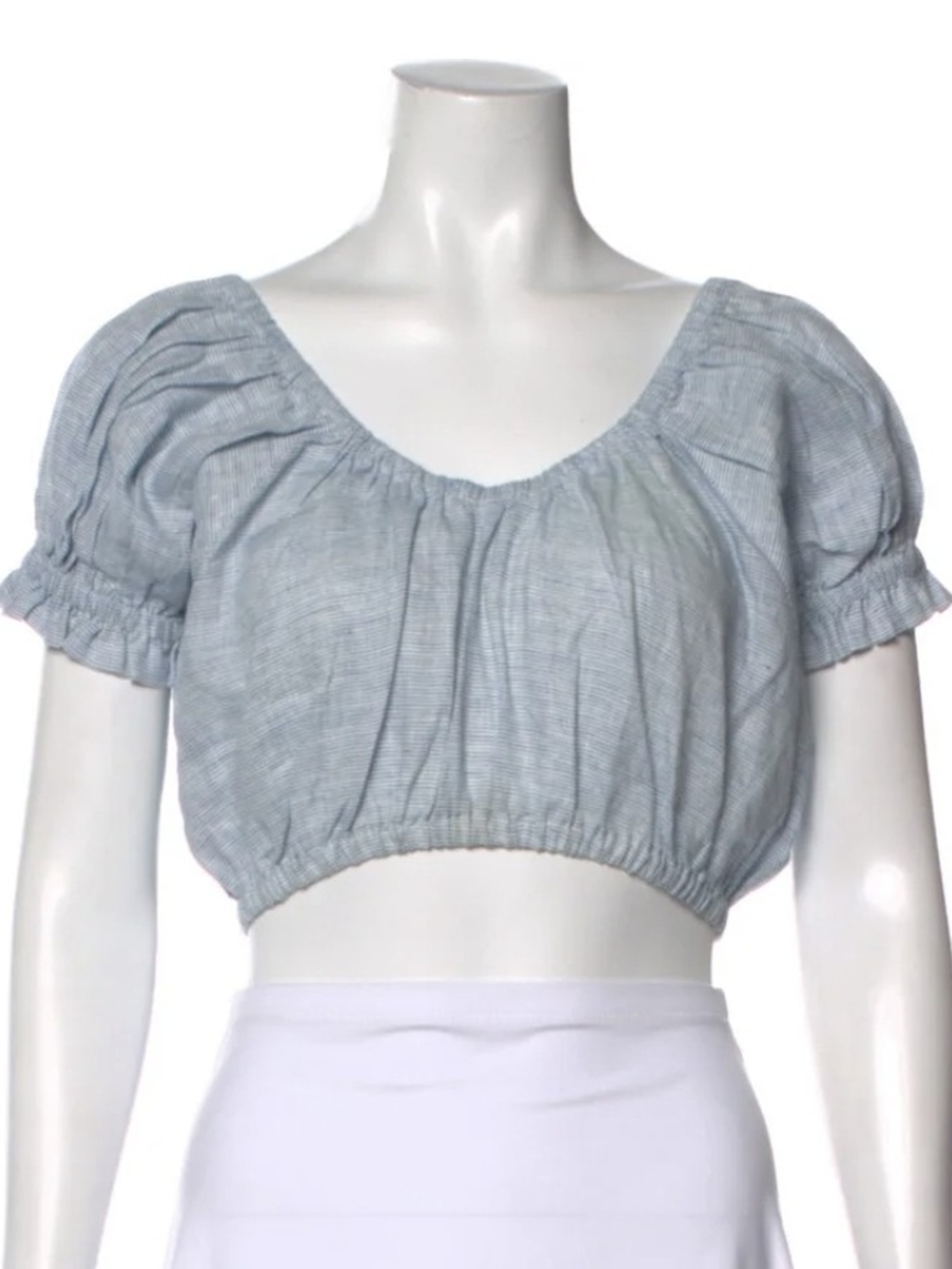 NWT Mara Hoffman Blue Cropped Top